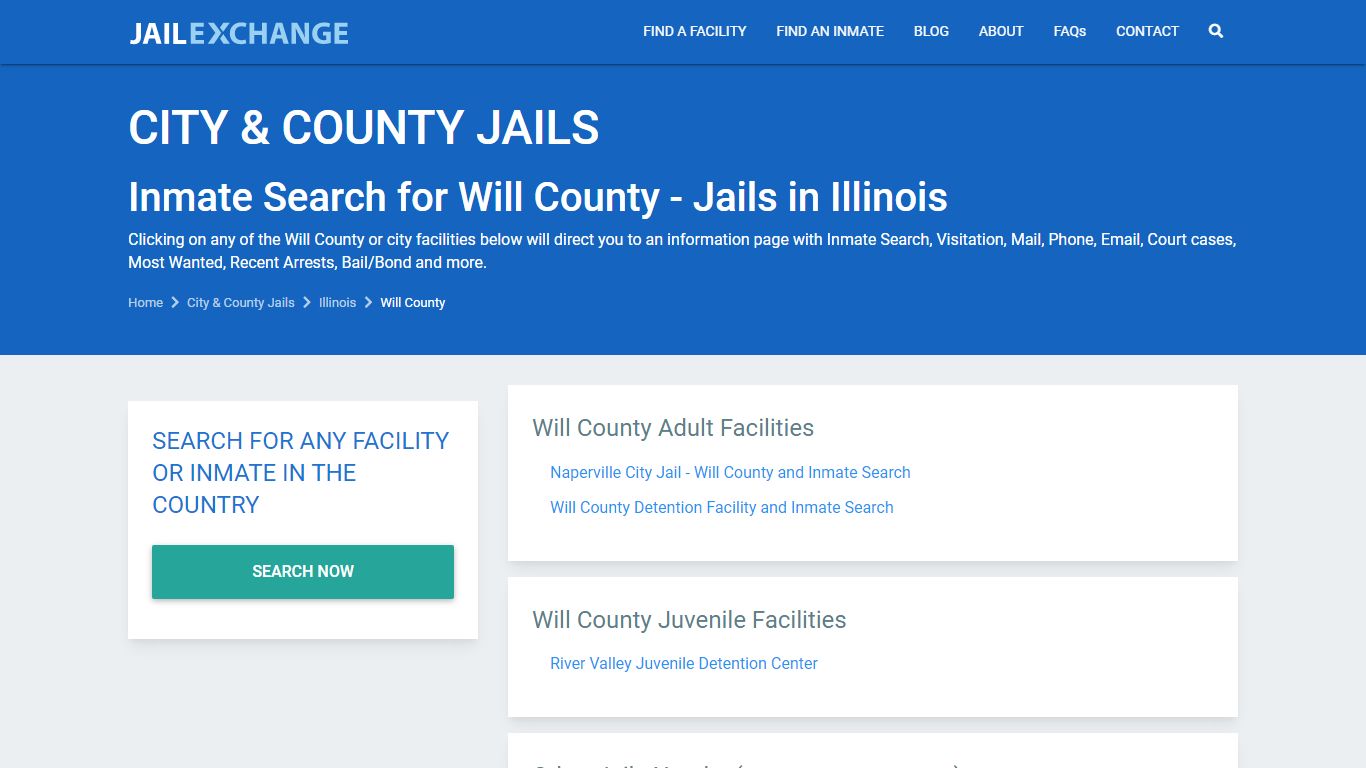 Will County Jail List | Jail Inmate Search | Most Wanted